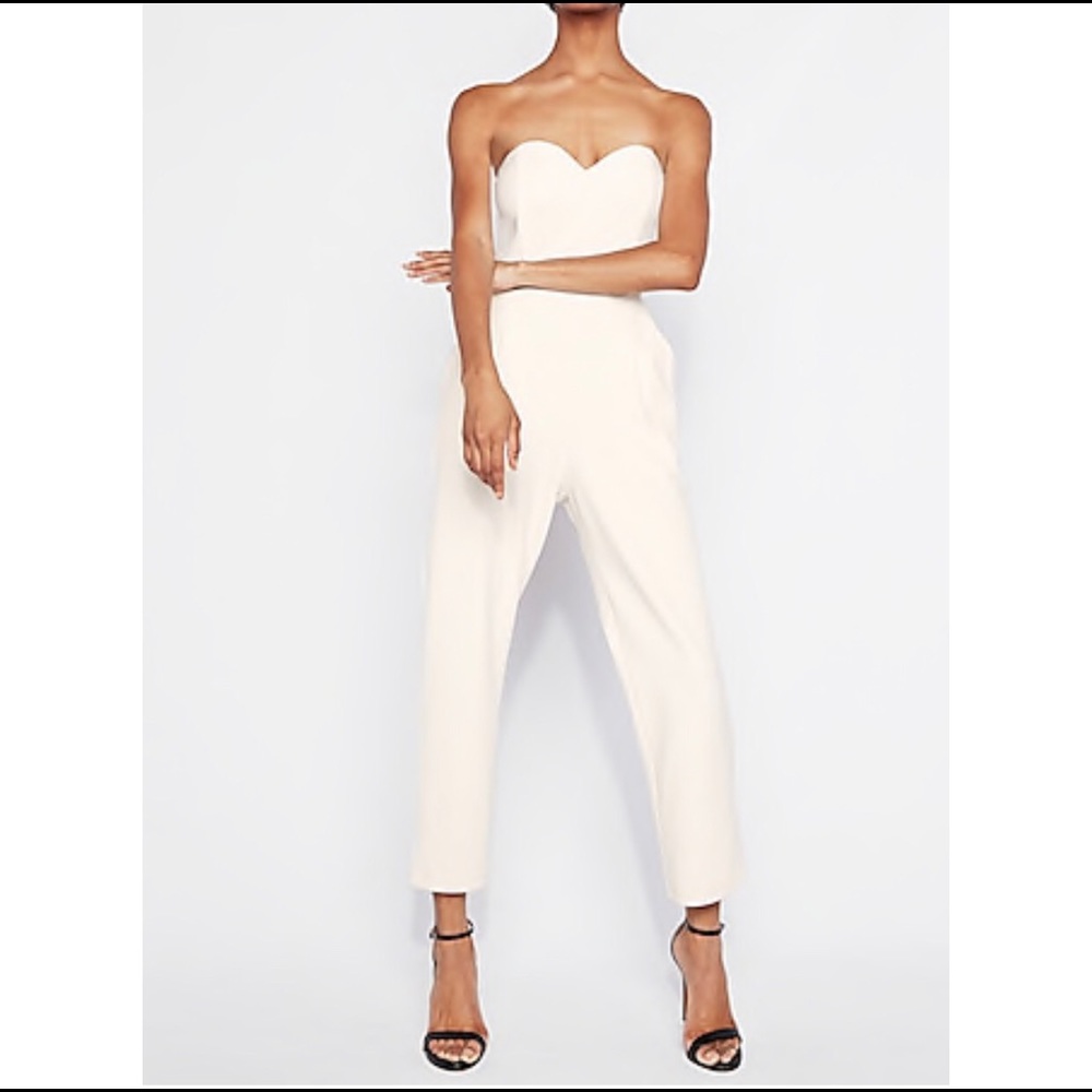 Express white jumpsuit